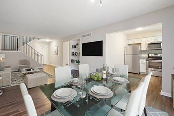 Virtually staged living area